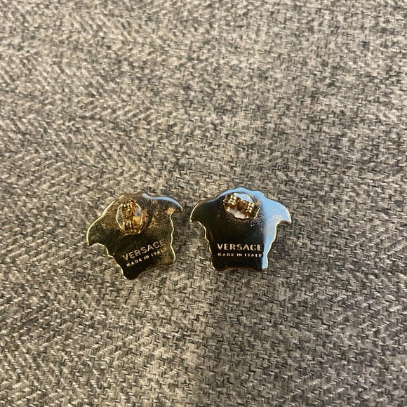 Versace Medusa Gold Stud Earrings (Large size) - Picture 4 of 4